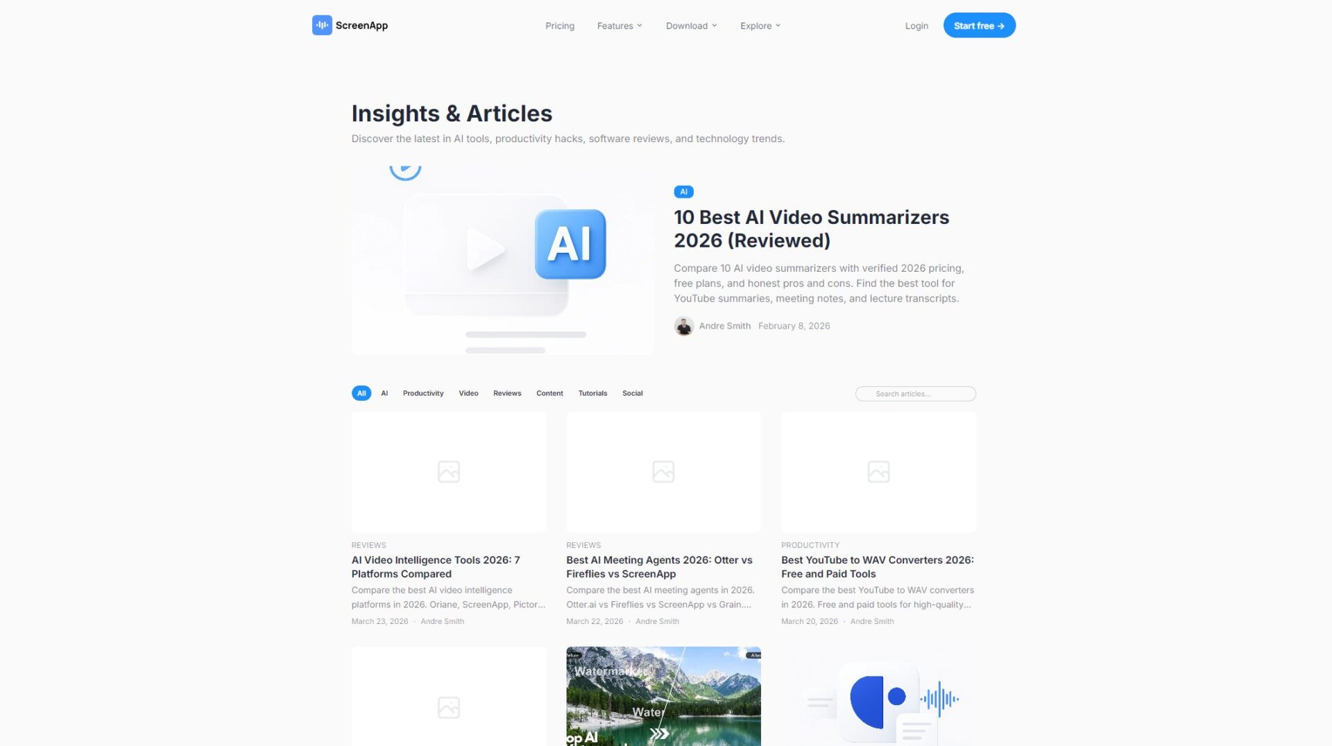 ScreenApp博客介绍