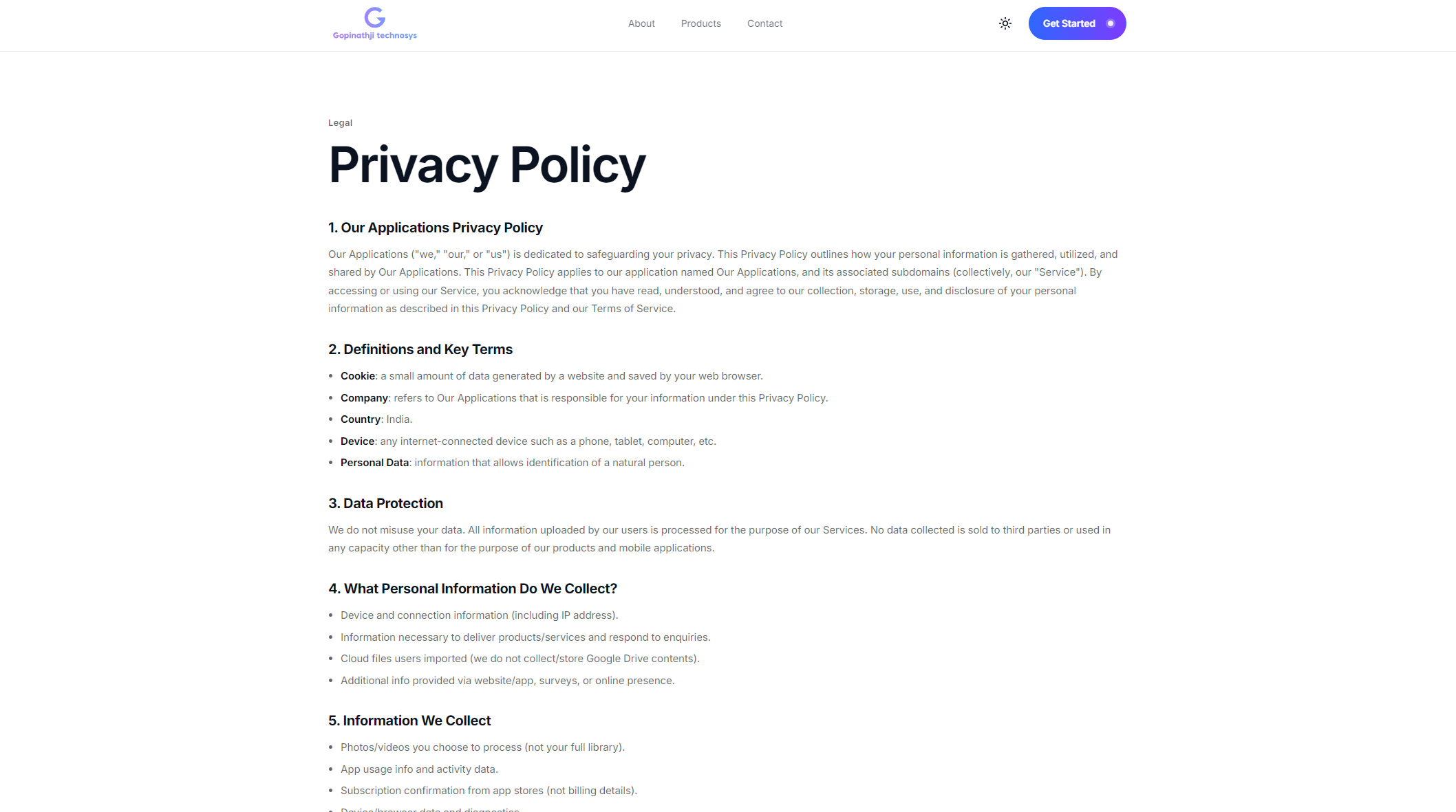 FaceMagic隐私政策