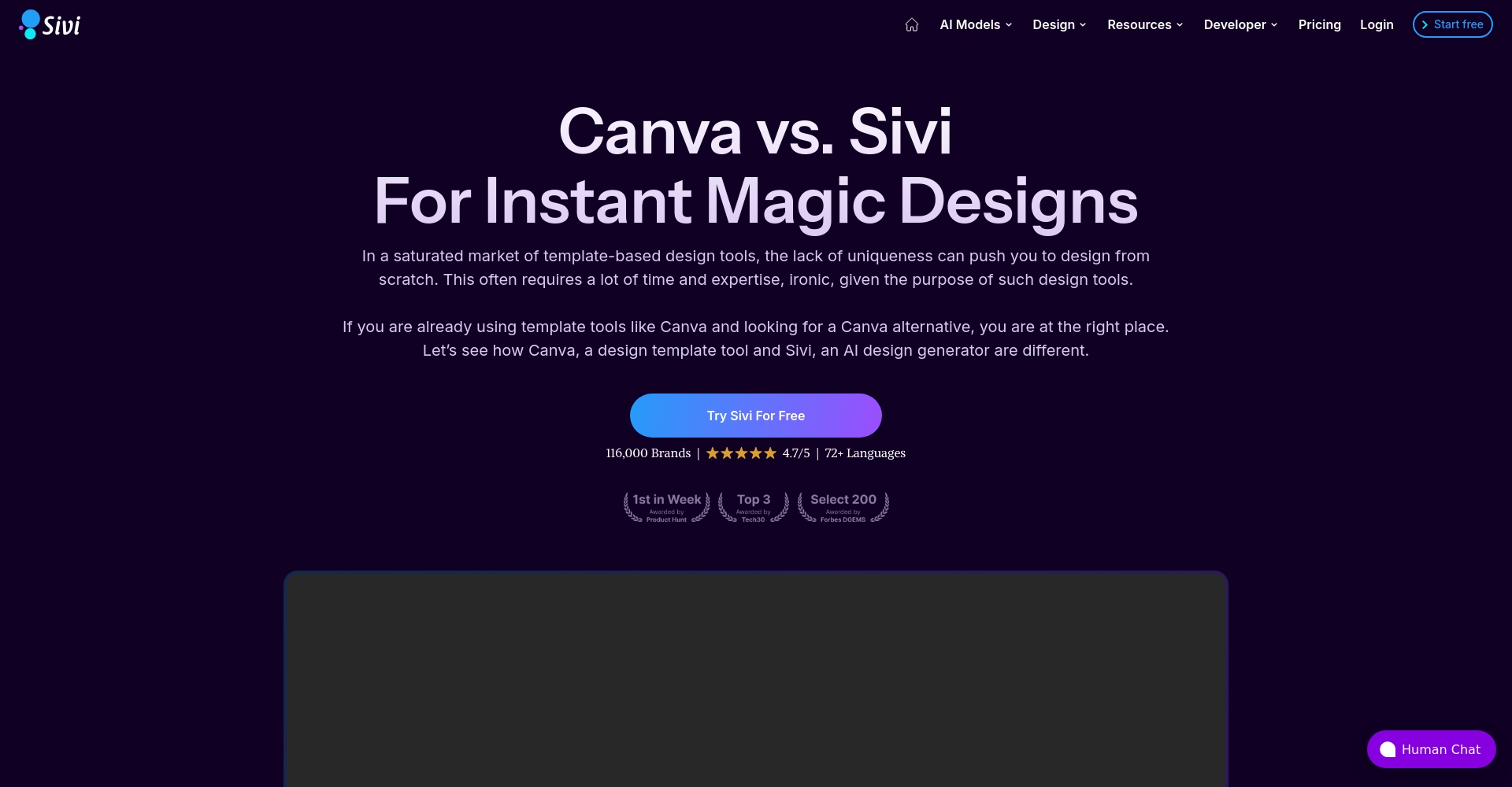 Sivi AI与Canva对比