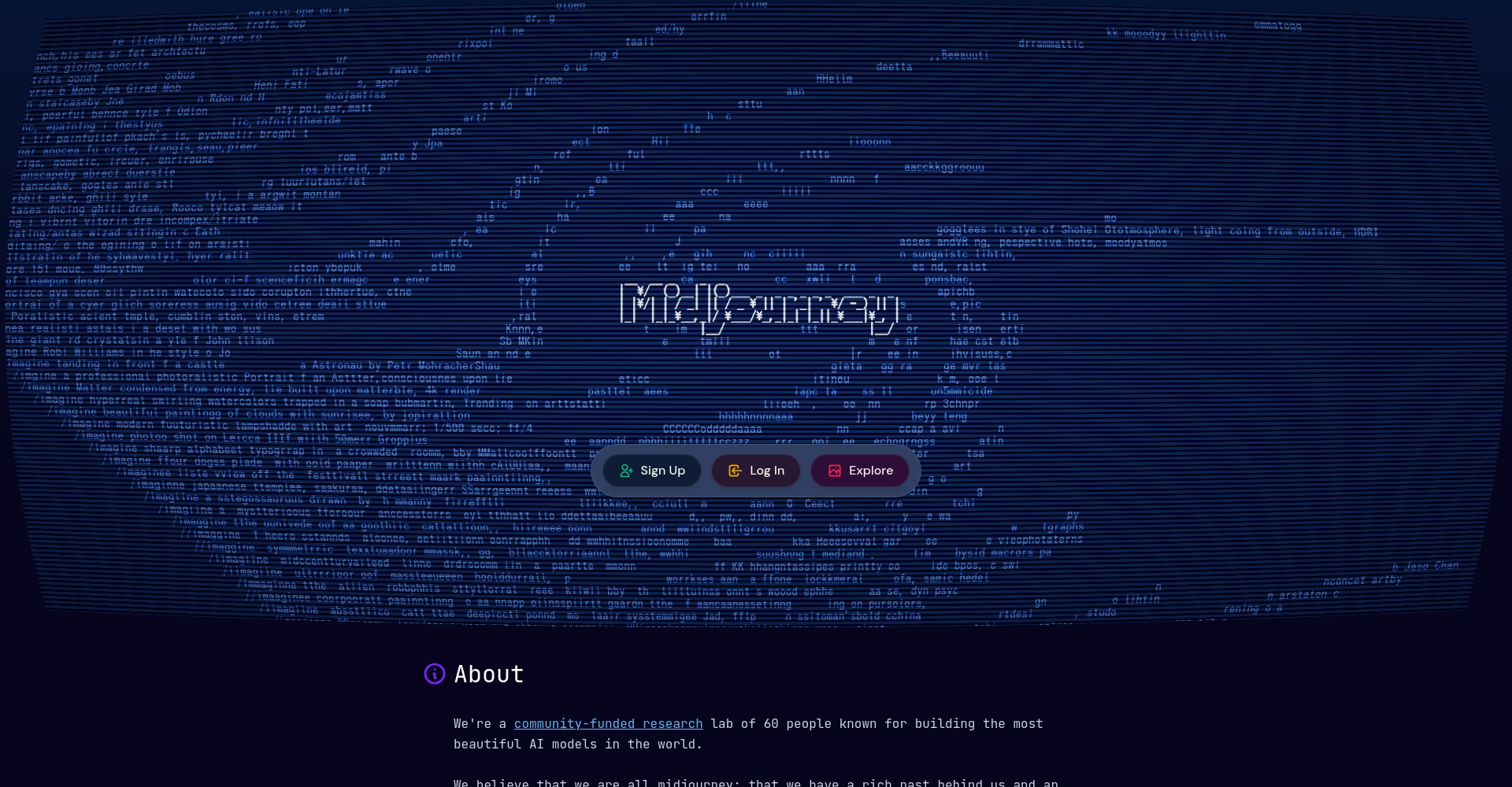Midjourney官网截图