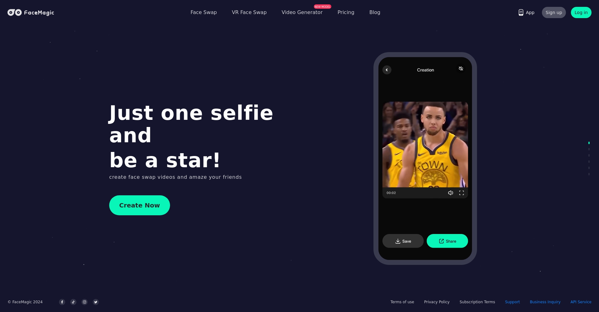 FaceMagic官网截图