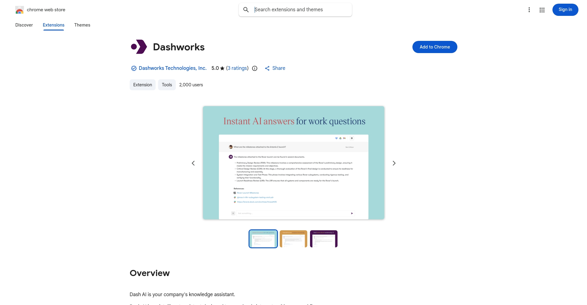 Dashworks Chrome插件