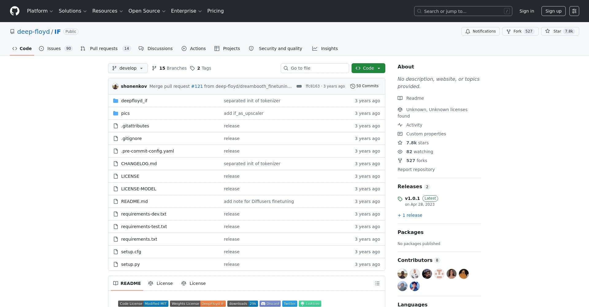 DeepFloyd IF 官方网站