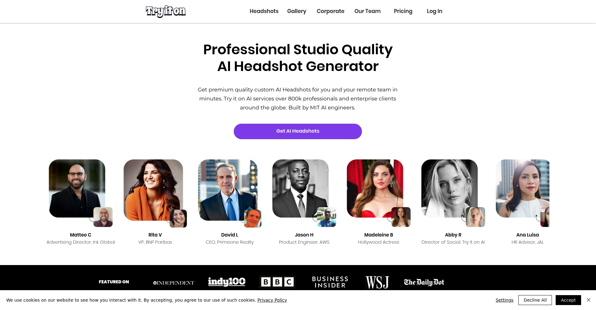 Try it on AI首页截图