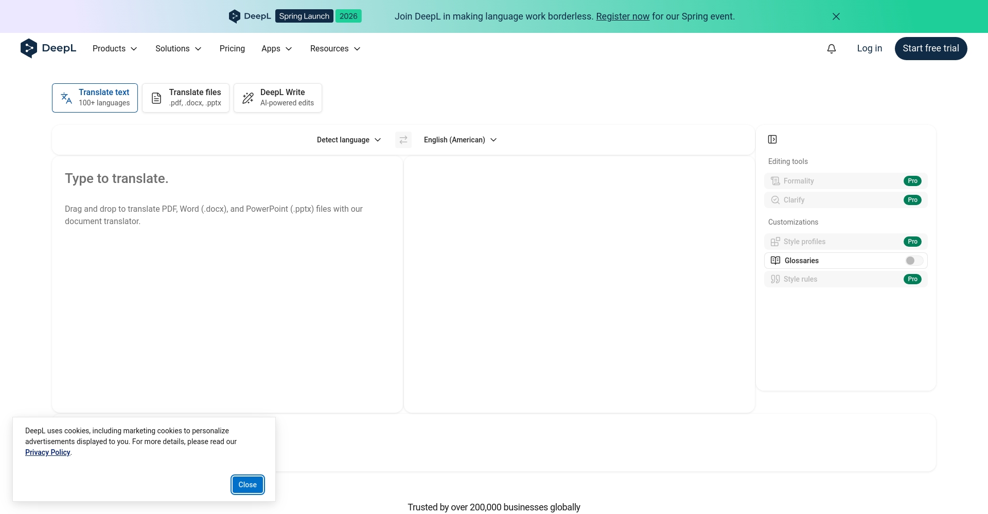 DeepL字幕翻译工具界面