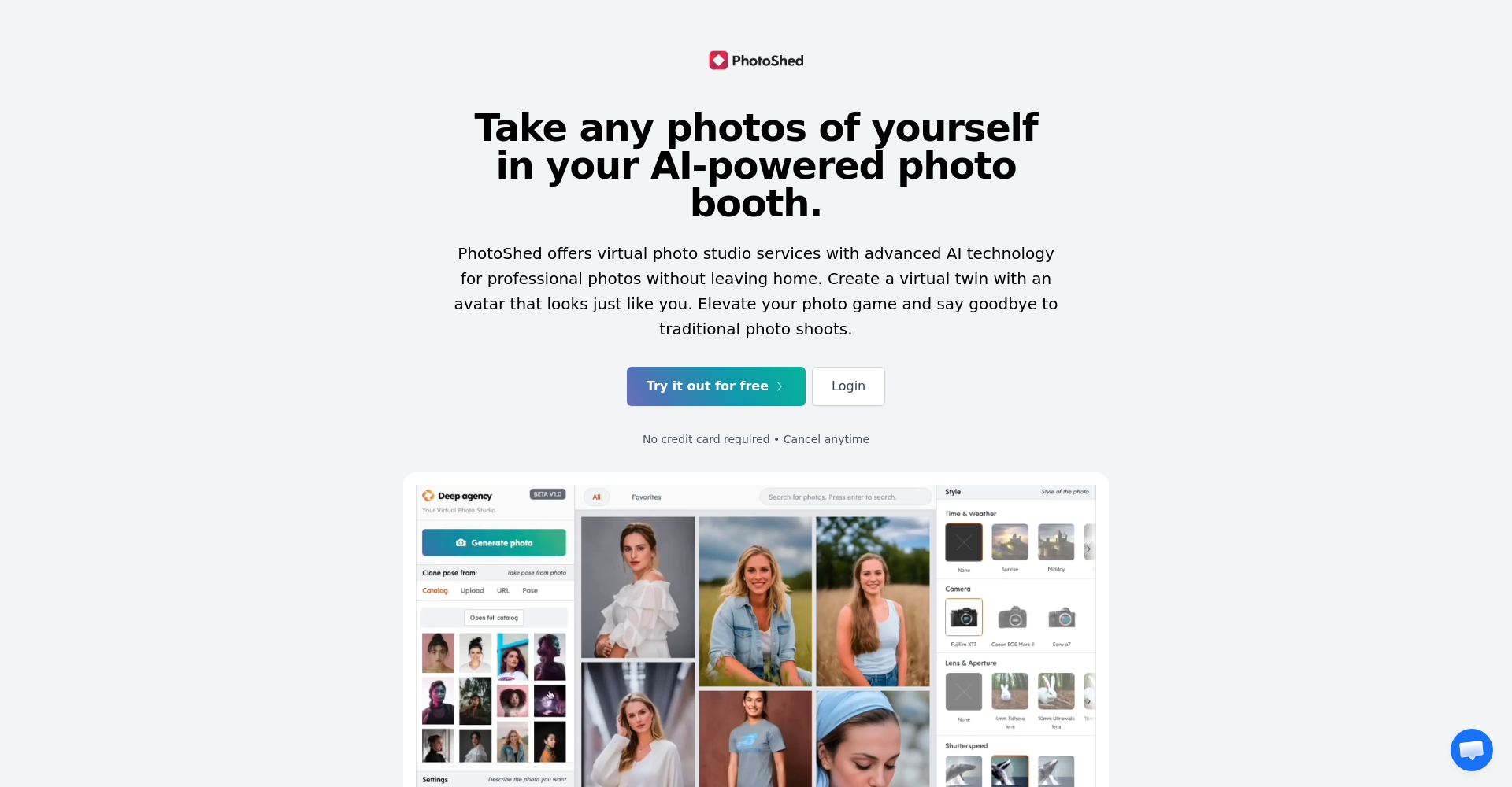 PhotoShed官网首页截图