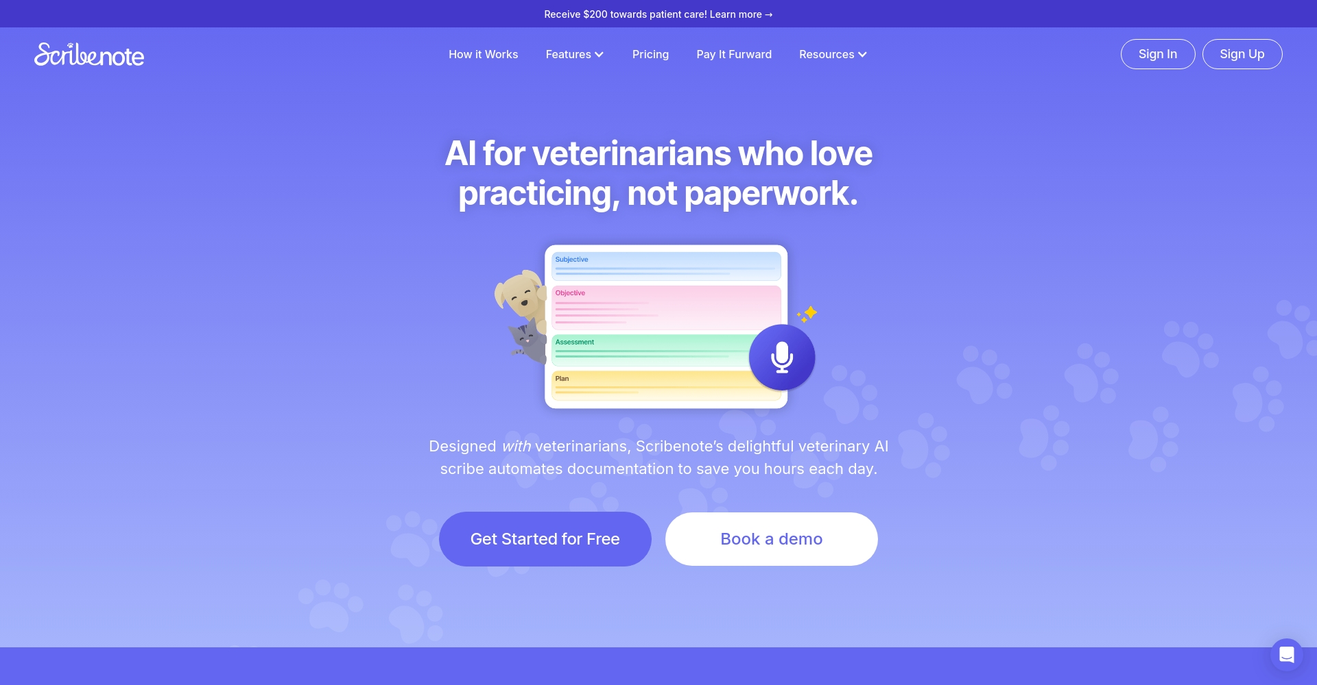 scribenote产品首页界面