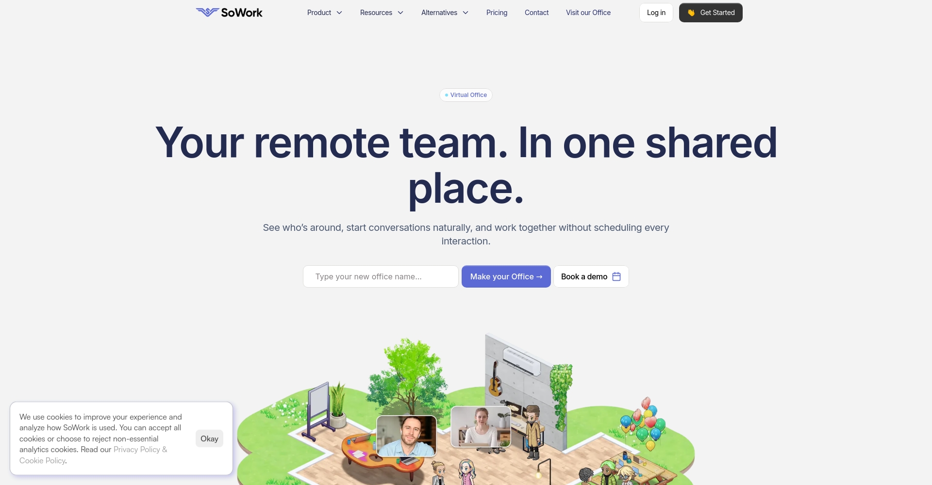 SoWork功能页面截图