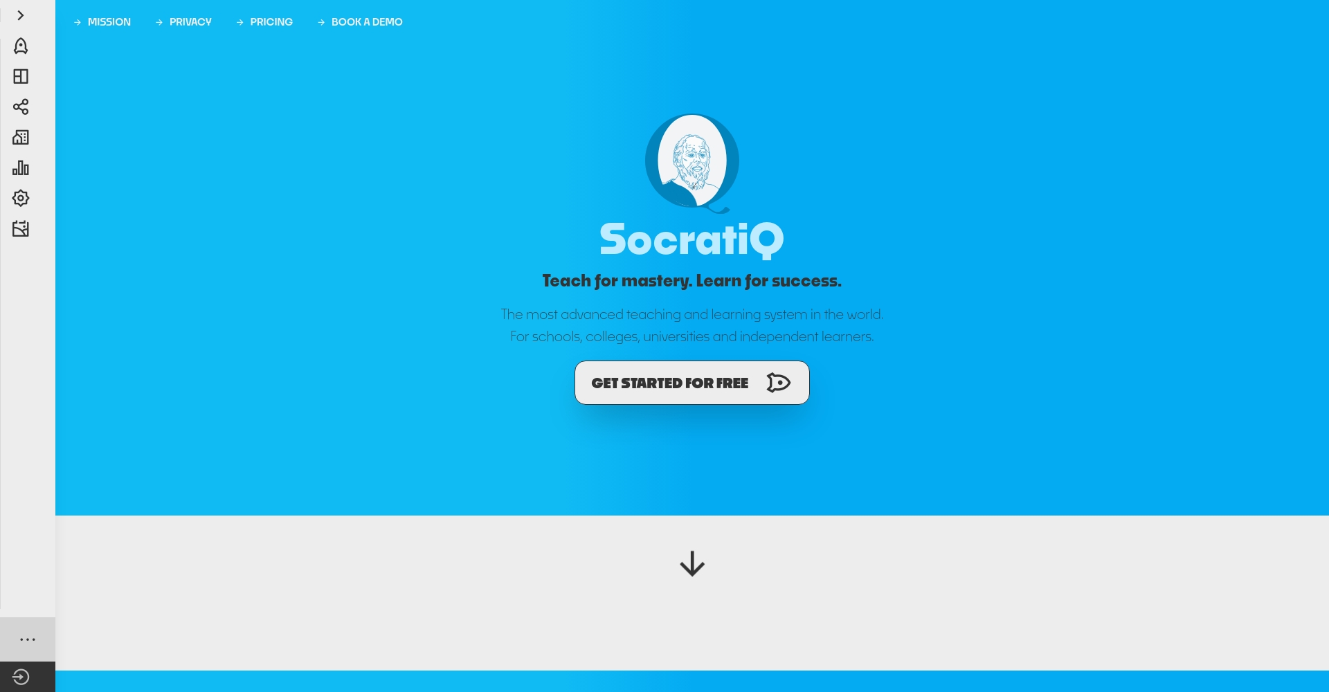 SocratiQ官网首页界面