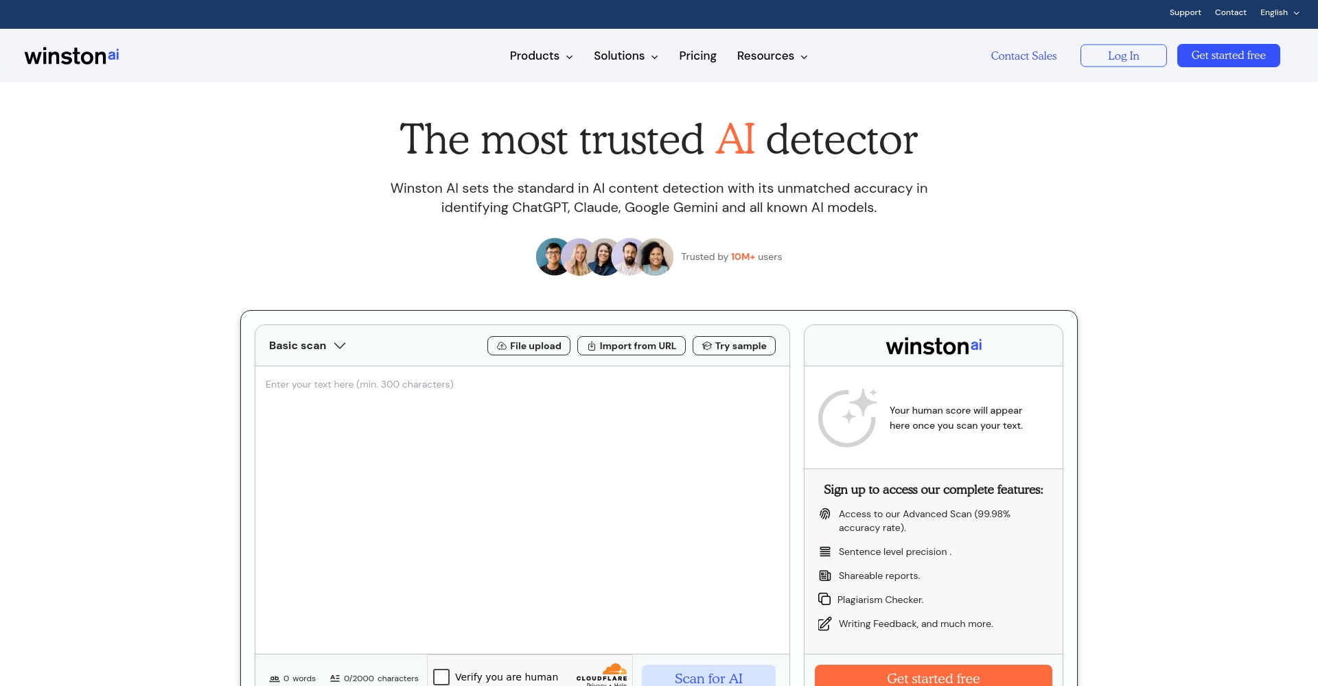 Winston AI官网截图