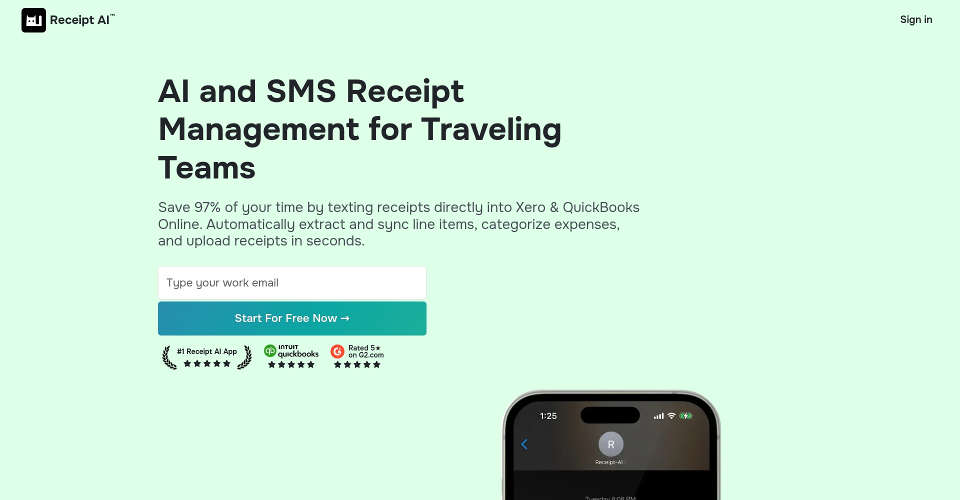 Receipt-AI官网截图