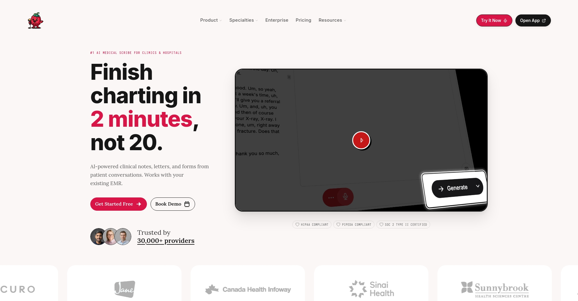 Scribeberry官网截图