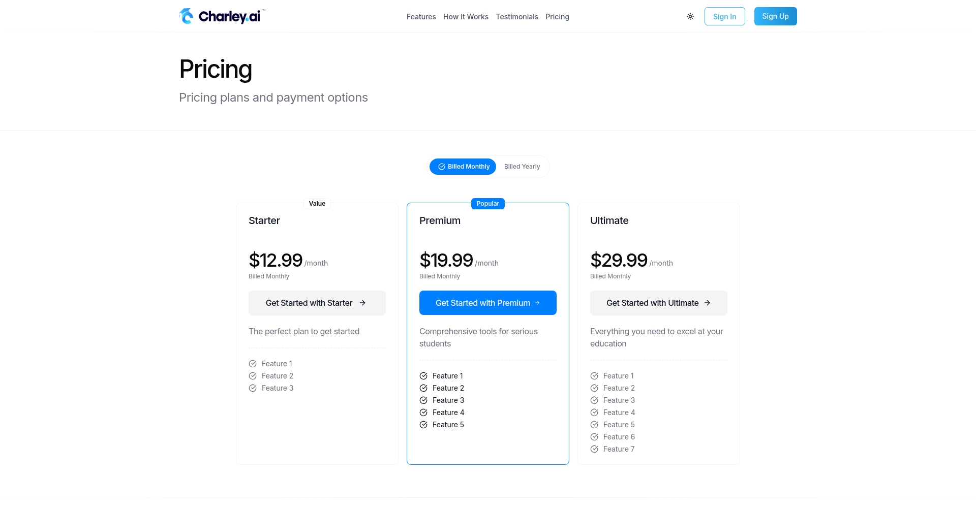 myStylus AI定价页面截图