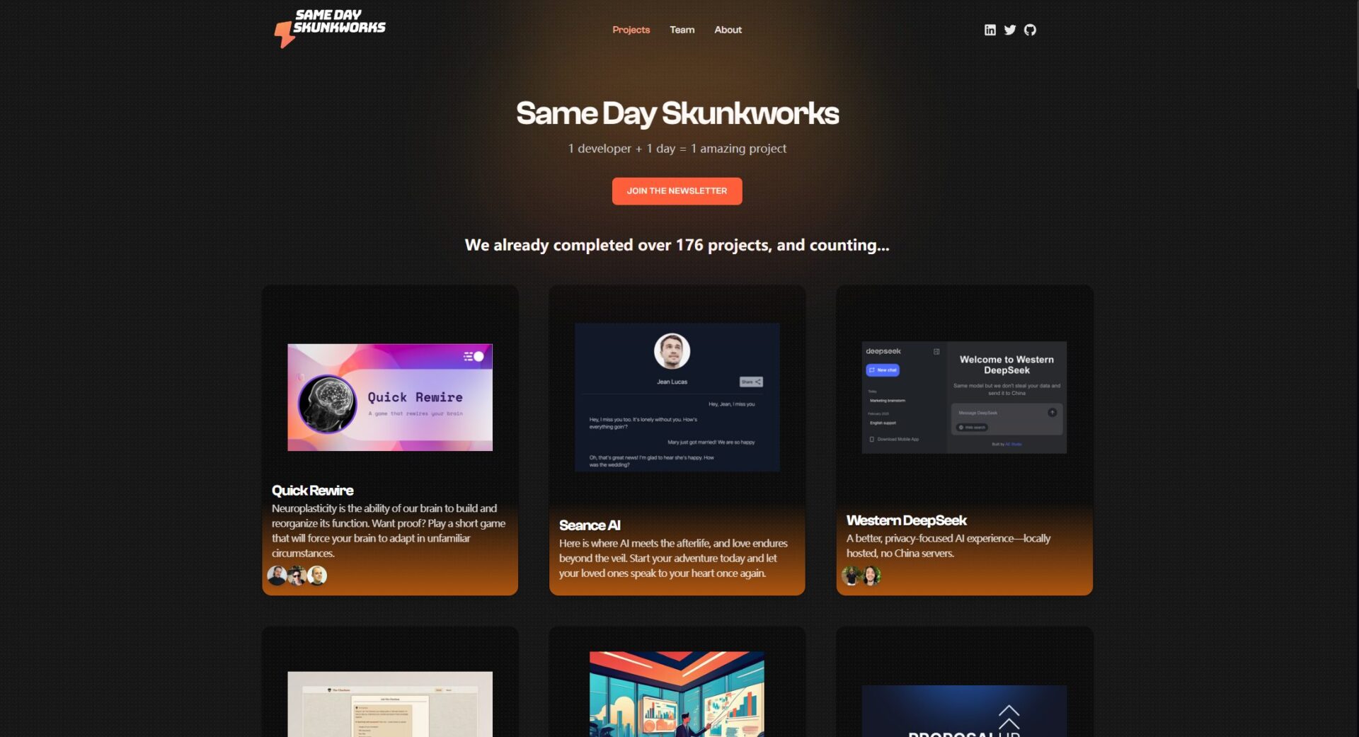 Same Day Skunkworks项目介绍
