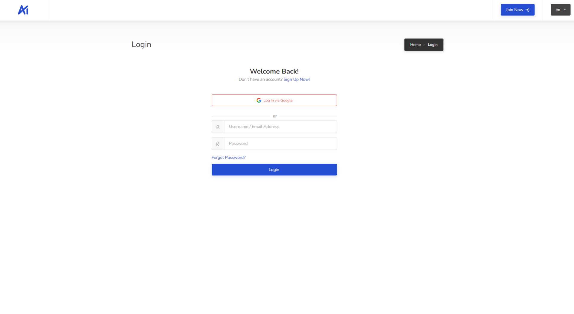 AIWriter注册登录页