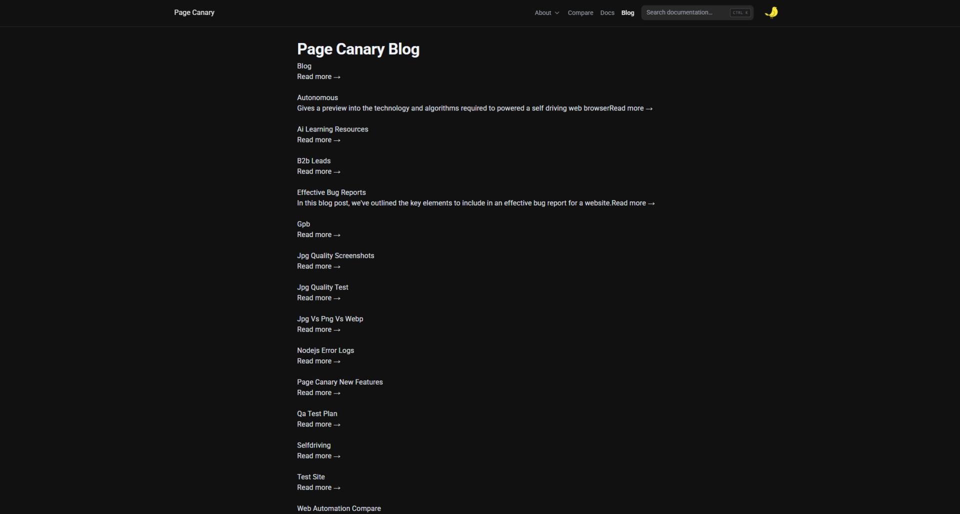 Page Canary博客介绍