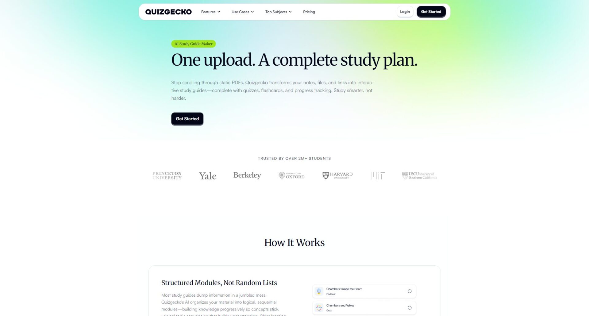 quizgecko com学习指南制作器