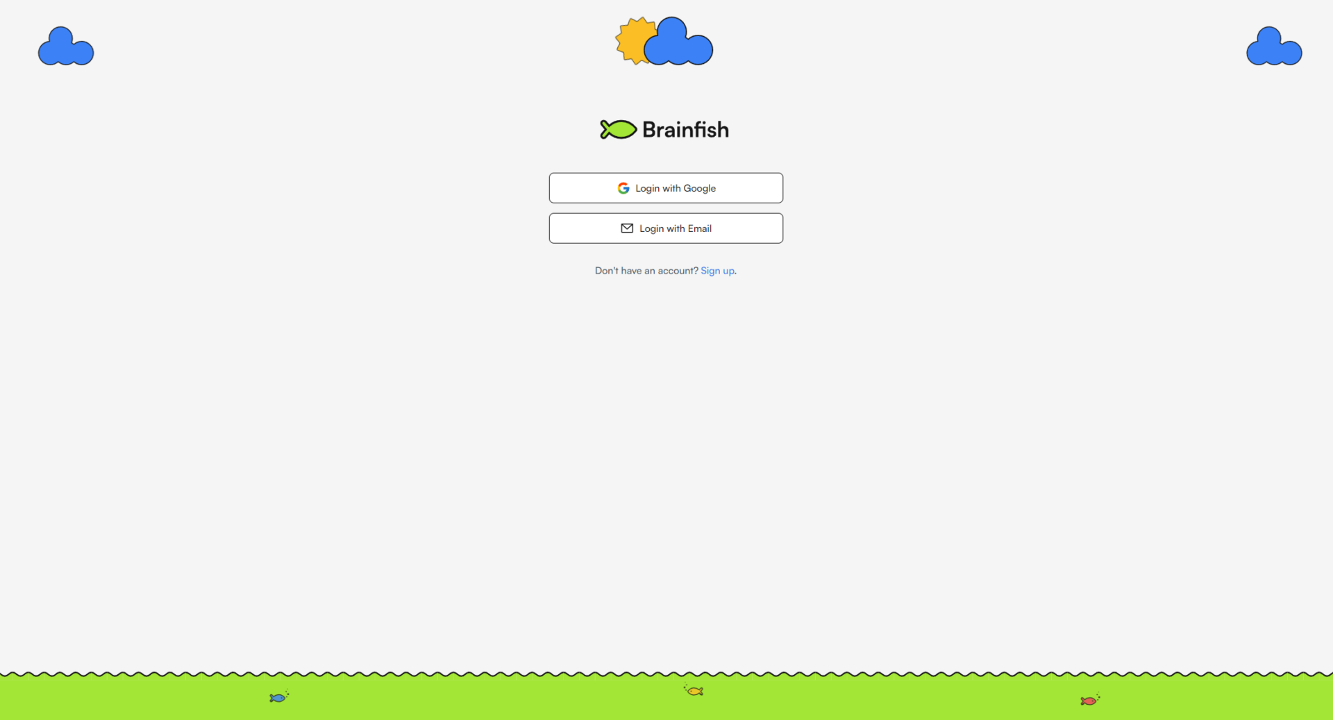 Brainfish注册登录页
