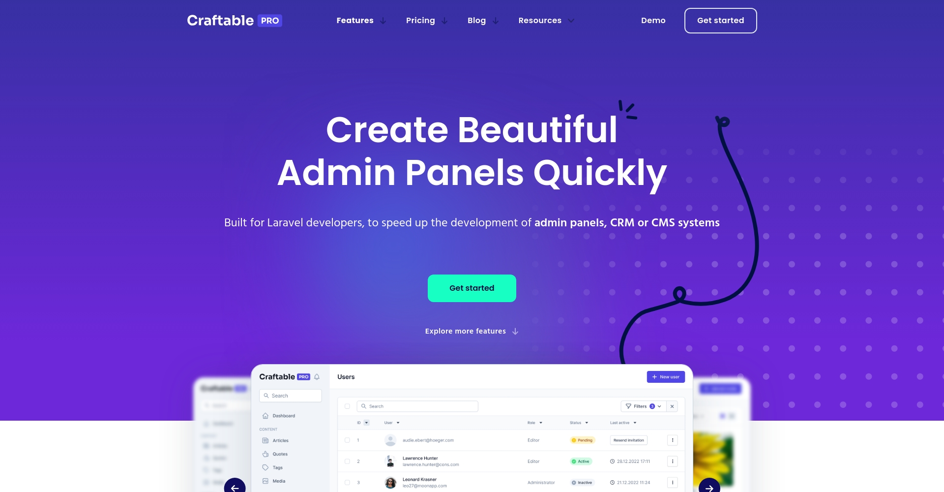 Craftable PRO 官方网站首页截图