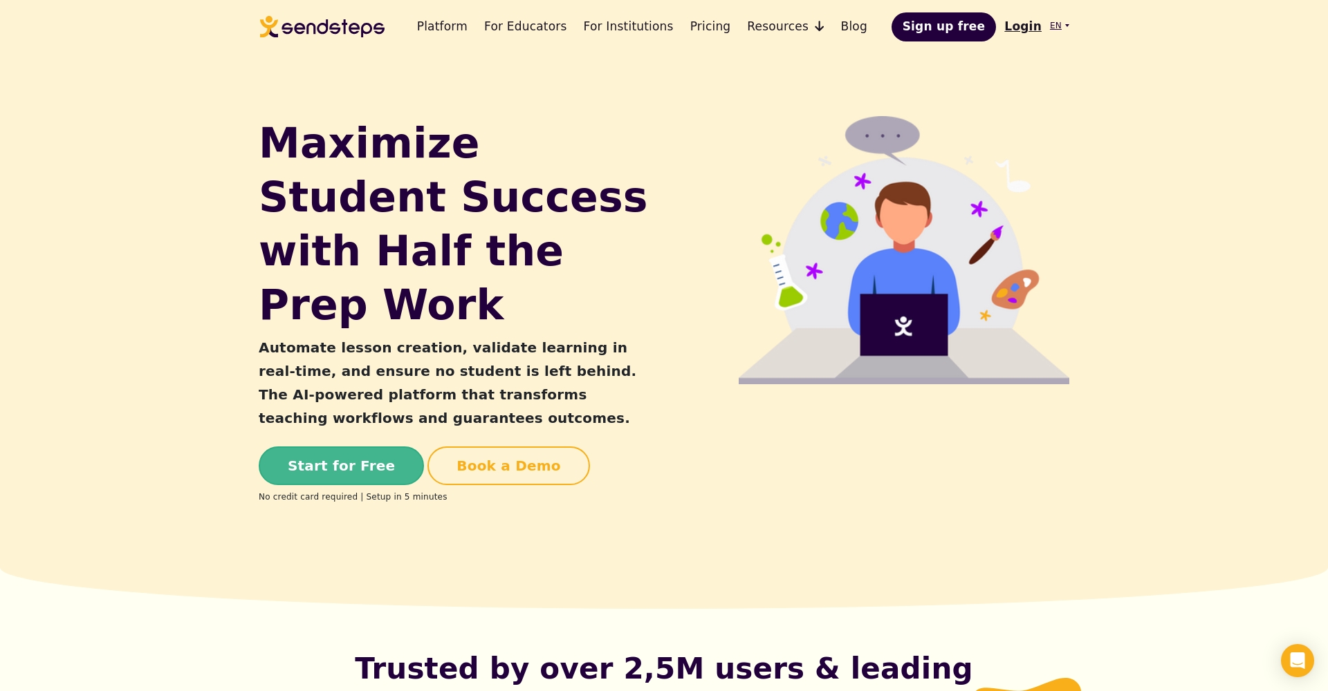 sendsteps ai官网页面