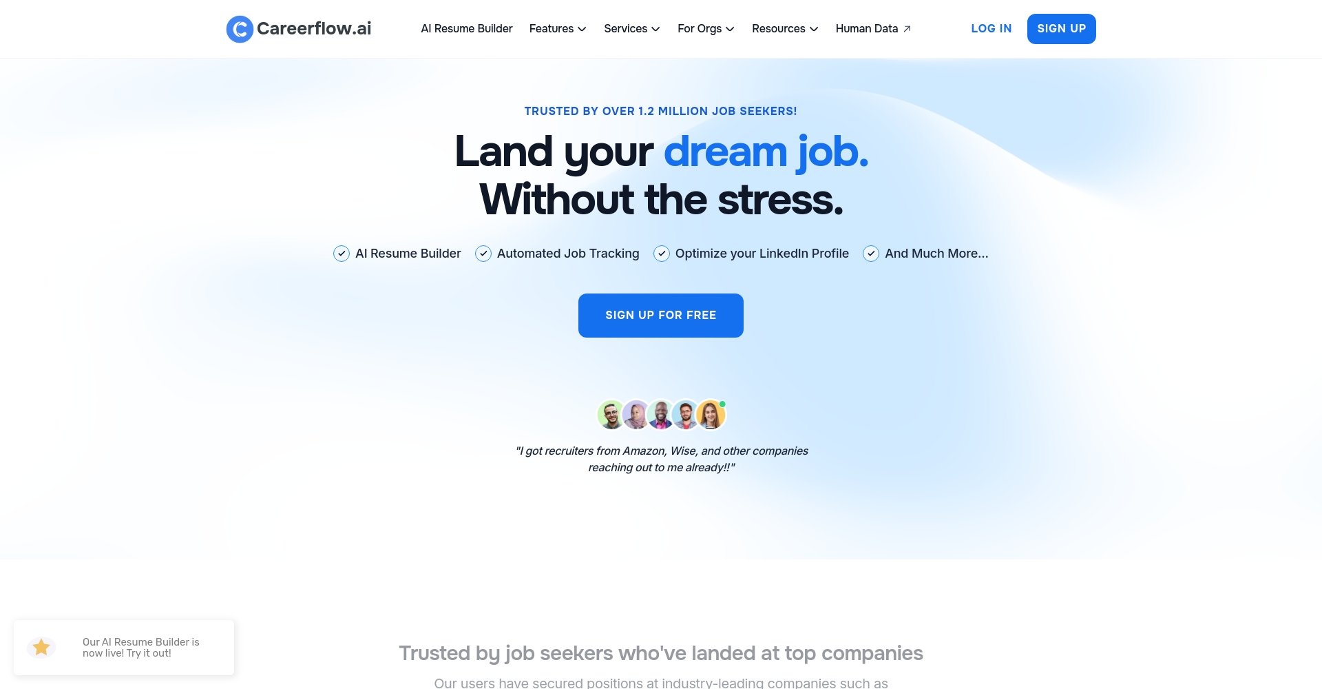 careerflow.ai官网截图