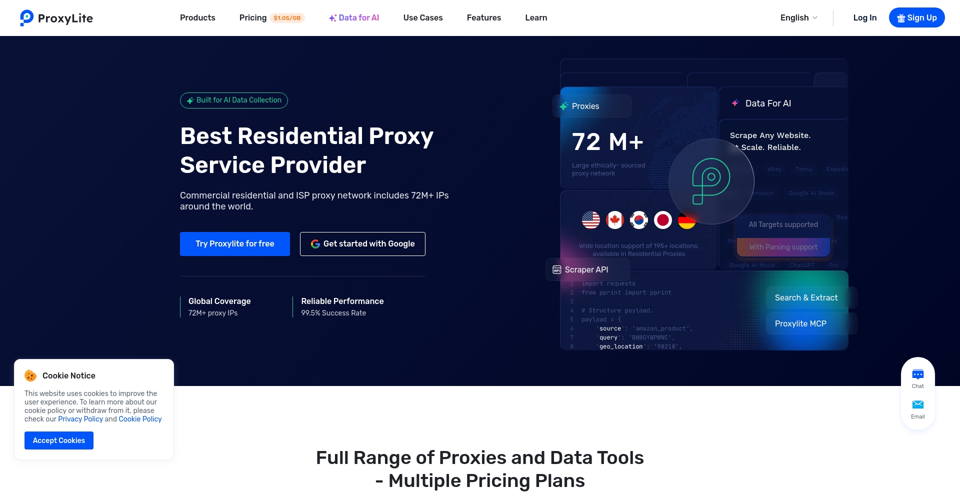 proxylite.com首页截图